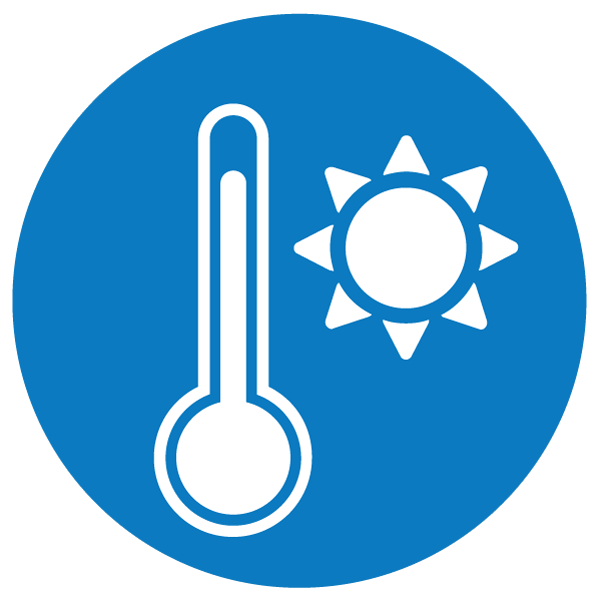 Heat tolerance icon